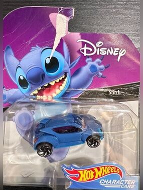 Mattel Hot Wheels Disney Stitch Blue Character Car 2018